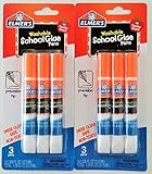 Elmers Washable School Glue Pens with Precision Tips (3-pens Per Pack) - 2 Packs