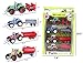 Cltoyvers 4 Pcs Metal Farm Tractor Trailer Toys Vehicle Play Set - Disc Plow, Water Tank, Wagon, Dump Trailer, Diecast Little Cars Set for 3, 4, 5 Years Old Toddlers Boys Christmas Xmas Birthday Gift
