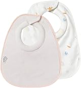 Tommee Tippee Milk Feeding Bibs Pack of 2 Pink Super Soft Absorbent Adjustable view 2