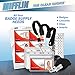 MIFFLIN-USA Flat Breakaway Safety Lanyard for ID Badges (Black, 36 Inch, 100 Pack), Soft Woven Neck Line