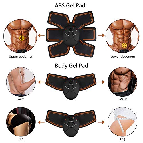Abs Stimulator, Muscle Toner - Abs Stimulating Belt- Abdominal Toner- Training Device for Muscles- Wireless Portable to-Go Gym Device- Muscle Sculpting at Home- Fitness Equipment for at-Home Workouts