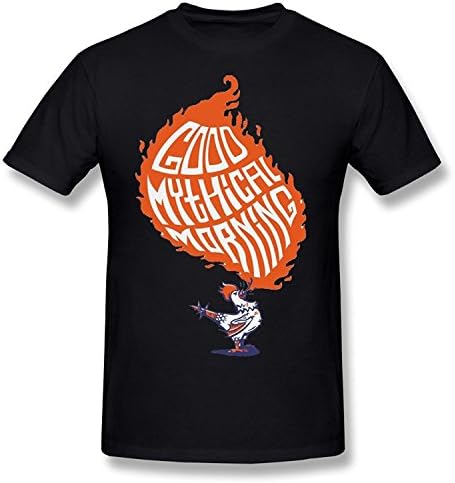 Gaowee Men's Good Mythical Morning On Pinterest Logo T-shirt