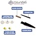 Soundlab Hearing Amplifier – Dime-Sized, in-the-Canal (ITC), Wireless with Soft Gel Tip and Hearing Aid Batteries