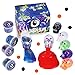 Joyjoz Halloween Slime Party Favor for Kids, Galaxy Slime Kits for Girls, Boys Non Sticky, Stress & Anxiety Relief, Wet, Super Soft Sludge Toy with Scary Skeleton Slime (6PCS) and Galaxy Slime (6PCS)