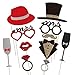 PBPBOX Wedding Photo Booth Props for Wedding Party Decoration - 54 pcs