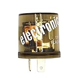 DOCA Flasher Relay,12V Heavy Duty 2 Pin Electronic LED Compatible Turn Signal Flasher Relay- Fits Motors Turn Signal & Hazard Warning