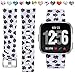 Maledan Compatible with Fitbit Versa Bands, Paw Print, Small