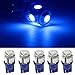 Partsam Fit for Cab Roof Running Light lamp package 5-5050-SMD LED T10 bulb 5PC set Blue
