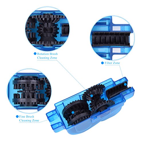 Bike Chain Cleaner, Bbtops Chain Cleaning System Clean Accessories Bicycle Chain Machine Brush Scrubber Bicycle Maintenance Clean Accessories Set - Quick Clean Tool for All Types of Bicycle - Thumbnail 3