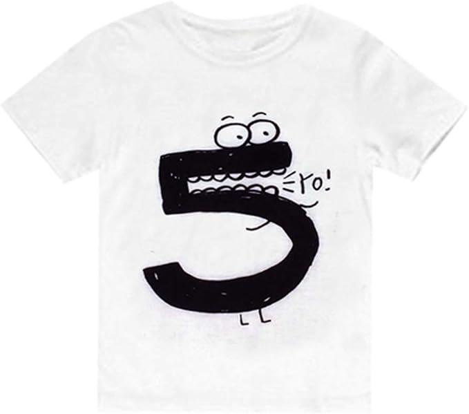 Hcfkj Ropa De Bebe Bebe Recien Nacido Ninos Nino Chica Numero Dibujos Animados Camiseta De Manga Corta Camiseta Tops Ropa Peleles Para Dormir Ropa Para Dormir Y Batas Bebe