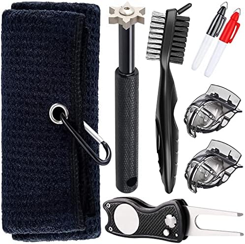 Golf Towel and Golf Bag Accessories – Comes with a Golf Towel, Golf Groove Sharpener, Divot Repair Tool, Golf Club Brush, Golf Ball Marker. This are The Perfect Golf Accessories for Men and Women. Golf Towel and Golf Bag Accessories – Comes with a Golf Towel, Golf Groove Sharpener, Divot Repair Tool, Golf Club Brush, Golf Ball Marker. This are The Perfect Golf Accessories for Men and Women.