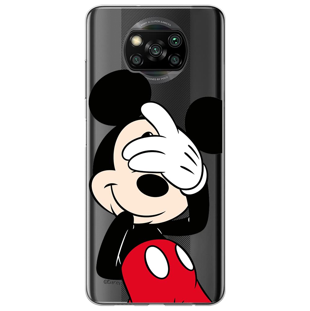 ERT GROUP mobile phone case for Xiaomi POCOPHONE X3 original and officially Licensed Disney pattern Mickey 003 optimally adapted to the shape of the mobile phone, partially transparent
