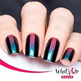 Whats Up Nails - Wide Straight Tape Nail Stencils Stickers Vinyls for Nail Art Design (2 Sheets, 144 Strips Total)