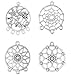 32pcs Mix Style Alloy Dreamcatcher DIY Handmade Dream Catcher Net Charms Pendant Necklace Jewelry Accessories