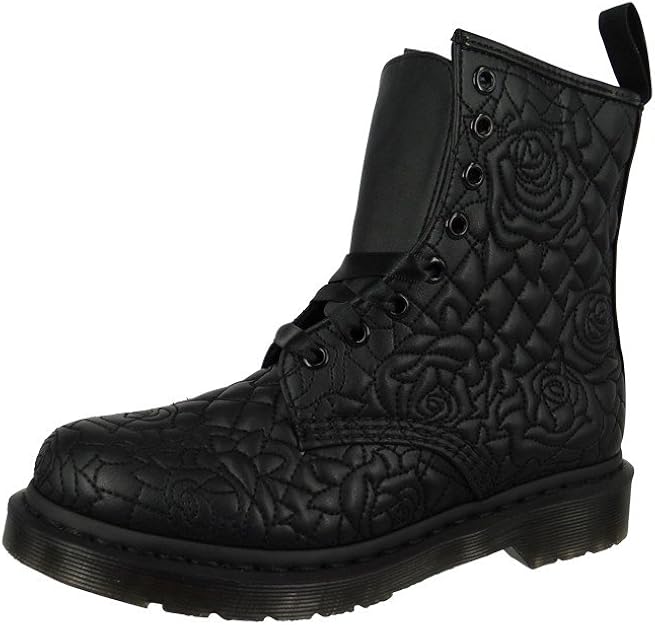 matte black doc martens womens