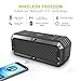ZEALOT S6 Waterproof Portable Wireless Bluetooth Speakers Power Bank with Built-in 5200mAh Battery, Dual Drivers, Subwoofer, Aux Audio and TF Card - Black
