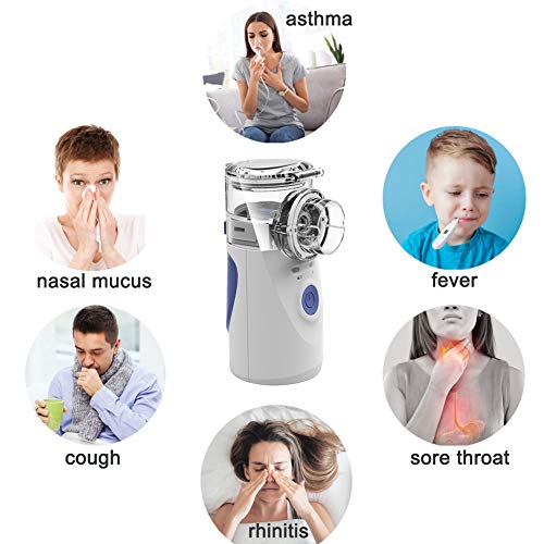 Mini Handheld Vaporiser, MAYLUCK Portable Vaporiser for Travel or Home Daily Use, Compact Humidifier Cool Mist for Kids and Adults - Thumbnail 2