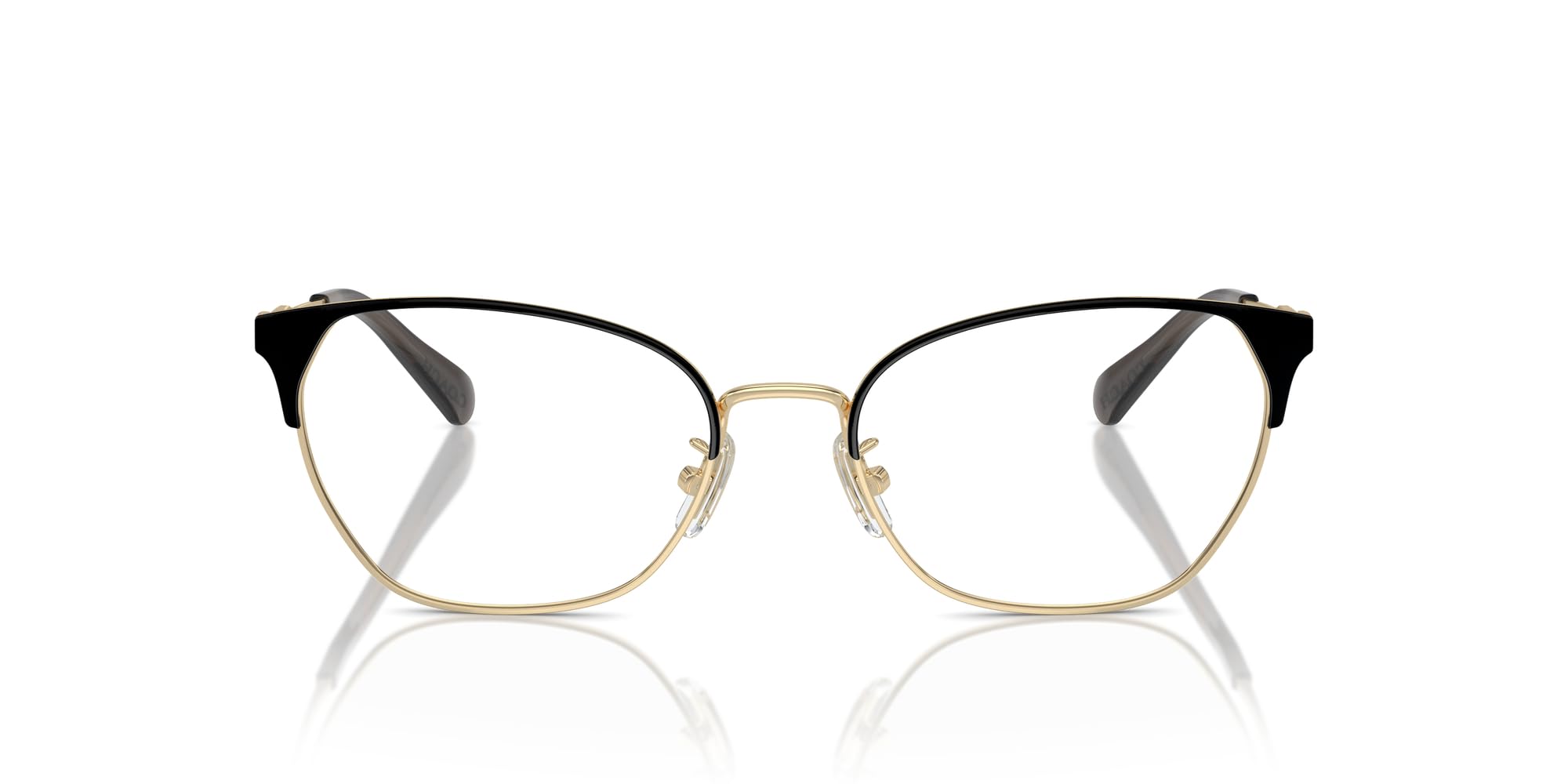 Photo 1 of COACH Eyeglasses HC 5169 9436 Shiny Light Gold/Black Demo Lens