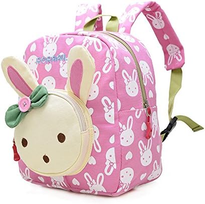 DuuToo Baby School Bag 3D Cute Rabbit AnimalsToddler Rucksack Kid Backpack for Kindergarten Schoolbag,Pink