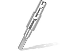 Two Stage Auger Adapter Ice Auger Kit for Use with Auger Drill，Alloy Steel Auger Drill