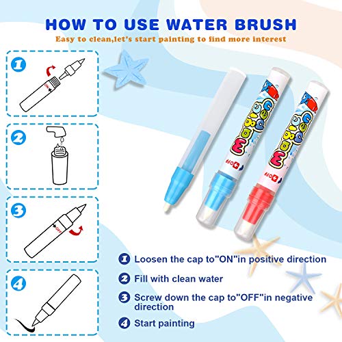 GTurtle-Water-Drawing-Mat-Doodle-Mat-Educational-Learning-Birthday-Toddler-Toys-Gifts-Painting-Writing-Magic-Water-Drawing-Mat-Toys-for-2-6-Year-Old-Girls-Boys-Large-Size-377X-291-in