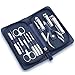 OVTEL Manicure Set Stainless Steel Mens Grooming Kit, Nail Clippers Kit Pedicure Care Tools