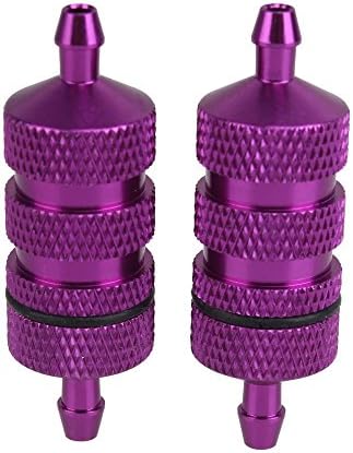 Yiguo 2pcs 80118 Aluminum Fuel Filter for 1:8 1:10 1:16 RC Model Car Upgrade Parts Purple