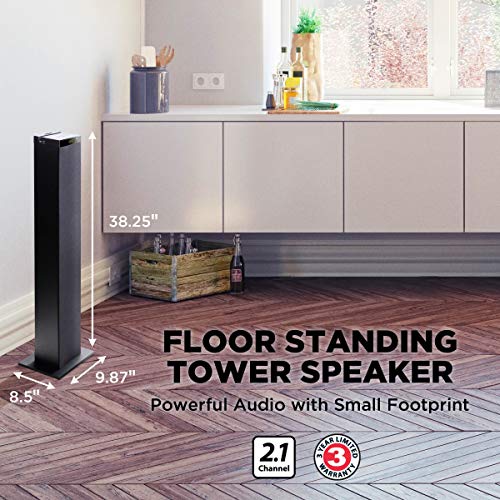 Gogroove Bluetooth Tower Speaker With Built In Subwoofer