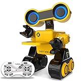 HBUDS Robot Toy Remote Voice Control, Programmable, Touch Sensing STEM Educational Robot Toy with Interactive Feature to Walk, Dance, Sing, Explore, Provide Science Lectures and Send Gifts to Kids