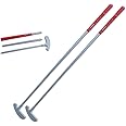 FUNGREEN Golf 2PCS/Pack Two-Way Putter Club for Right or Left Handed Golfers Foldable Alloy Rod Head Kids Adults Golf Putter - 34" Length