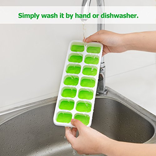 Adoric Ice Cube Trays 3 Pack, EasyRelease Silicone and Flexible 14Ice