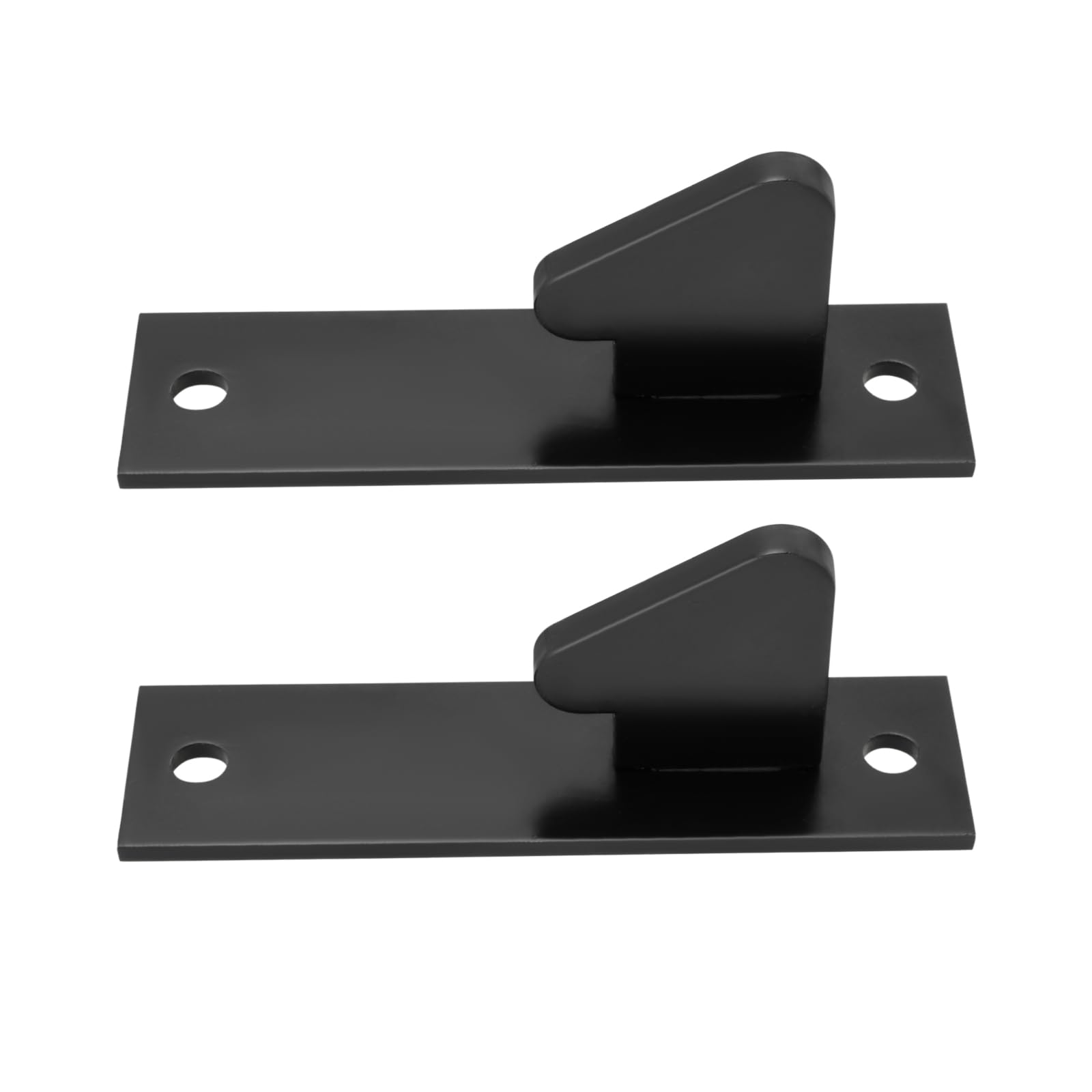 YINETTECH 2pcs Steel Spare Bolt On Gate Catch Latch Keep Door Strike Plate Catch Ring Hole Spacing 62mm Length 76mm Width 21mm Compatible with Suffolk Latch Keep