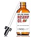 Organic Rosehip Seed Oil MOISTURIZER - in Large 4 OZ. Dark Glass Bottle with Dropper | Unrefined, Cold Pressed Oil | an Essential Anti Aging Skin Wrinkle Repair & Acne Scar Healing Serum Toner