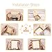 Creawoo Heart Holder Box Wooden Wedding Sign a Heart Drop Box for Guest Book- Message Box Wedding Gift for Friends