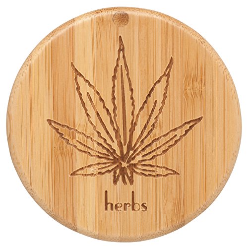 Totally bamboo eco-friendly herb storage box, leaf with…