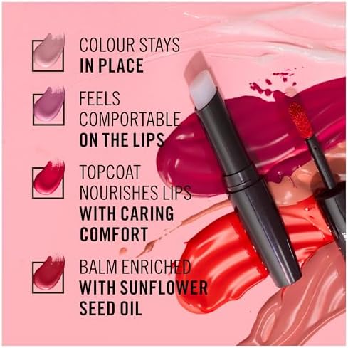 Rossetto Liquido Provocalips, Formula Lunga Tenuta 2 Step, per labbra dal colore pieno e dal finish vinilico, Tonalità 220 Come Up Roses, 6 ml