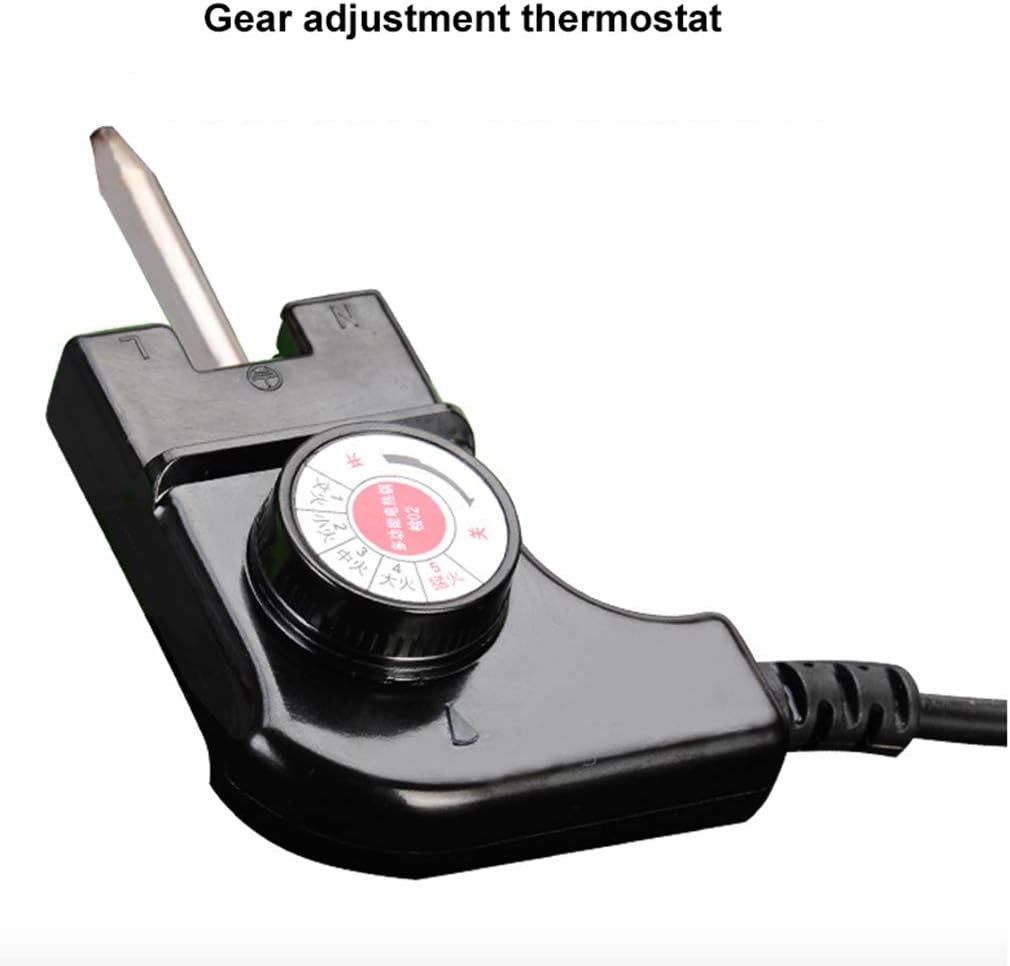 review Barbecue grill, electric grill, indoor and outdoor use, adjustable thermostat, removable drip tray and condiment rack, indoor smoke-free electric grill, fast heating and easy to clean high-power des