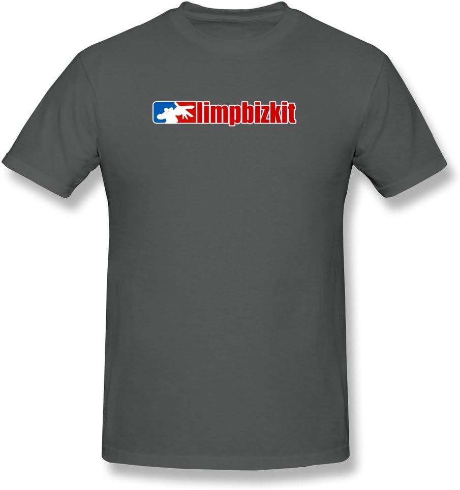 FENGTING Men's Limp Bizkit Logo T-Shirt DeepHeather Tee