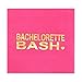 Bachelorette Bash Party Supplies, Hot Pink Paper Napkins (5 x 5 In, Gold Foil, 50 Pack)