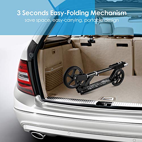 WeSkate-Scooter-for-AdultsTeens-Big-Wheels-Scooter-Easy-Folding-Kick-Scooter-Durable-Push-Scooter-Support-220lbs-Suitable-for-Age-8-Up-Kids