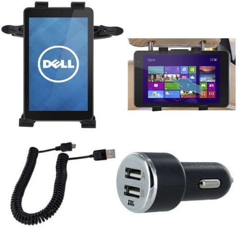 EEEKit 3in1 Car Accessories Kit For LG G Pad F 8.0 V495 V496, LG G PAD X8.3 Inch, Car Tablet Holder Mount,2 Ports Car Charger and Micro USB Cable(3m)