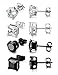 FIBO STTEL 4 Pairs Stainless Steel Stud Earrings for Men Women Cubic Zirconia Earrings,6MM