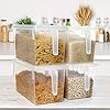 Kurtzy-Kitchen-Fridge-Cupboard-Storage-Containers-with-Handles-and-Lids-4-Pack-305cm12-Inches-Overall-Length-Clear-Plastic-Refrigerator-Tubs-for-Bathroom-Pantry-Drawer-Freezer-and-Home Kurtzy 4 Pack Kitchen Fridge & Cupboard Storage Containers with Handles and Lids - 30.5cm/12 Inches Overall Length…