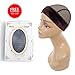 Sekass Hand Made Velvet Brown Wig Grip Scarf Head Elastic Comfort Headband Adjustable Wig Hair Band