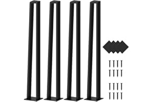 Orgerphy 30 inch Black Bench Legs Set of 4| Triangle-Shape Heavy Duty Table Legs Furniture Legs| Black Metal for Sofa Couch Dresser| Metal Legs for Coffee Table (30 Inch)