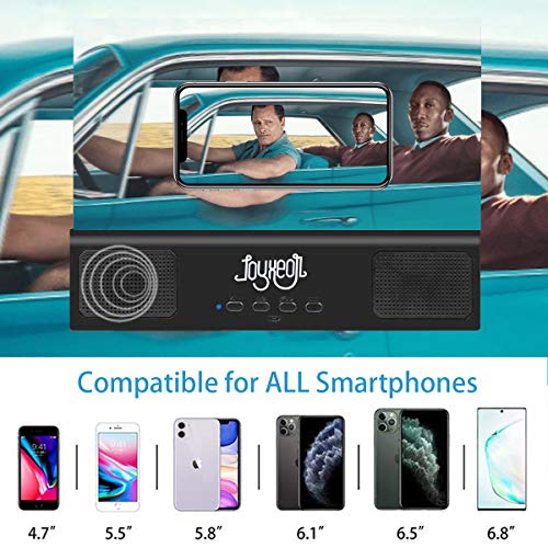12-Phone-Screen-Magnifier-with-Bluetooth-Speaker-Gooseneck-Stand-JOYXEON-3D-Phone-Screen-Enlarger-Amplifier-Projector-Magnifing-Screen-Enlarger-Compatible-with-iPhone-and-Android-All-Smartphones