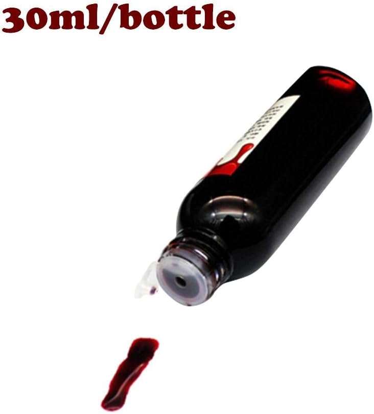 Ultra-realistic Fake Blood Simulation Blood Props DIY Halloween Horror Fake Joke Bottle Drop Holiday Party Supplies Decoration - 30ml