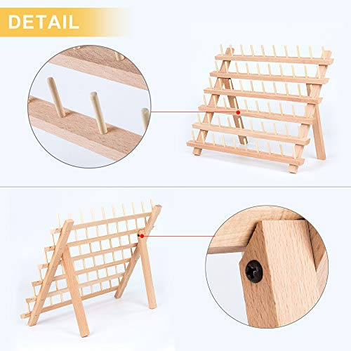 6 HAITRAL+60+Spool+Organizer+Embroidery+Hair+braiding