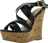 Spirit Moda Ava-1 Women Gladiator Platform Wedges Sandals