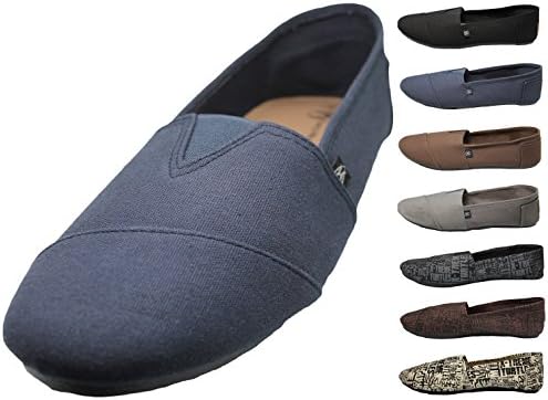 Mens Canvas Slip on Shoes Sneakers. Available in Navy, Gray, Black, Beige and Brown